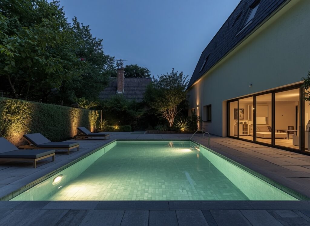 Patio piscina Cambre