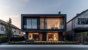 Casa moderna con aislamiento energético